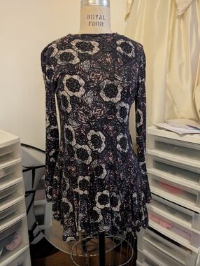 Whimsical Floral Long-Sleeve Dress Free People
